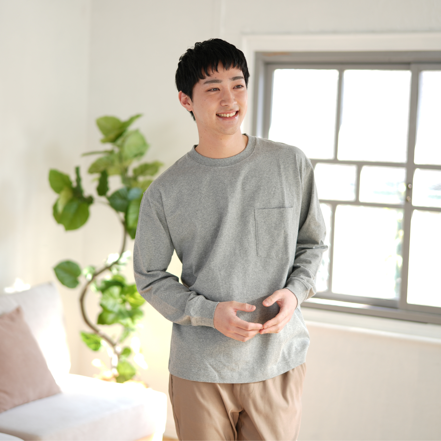 綿100% BIG Tシャツ(長袖)