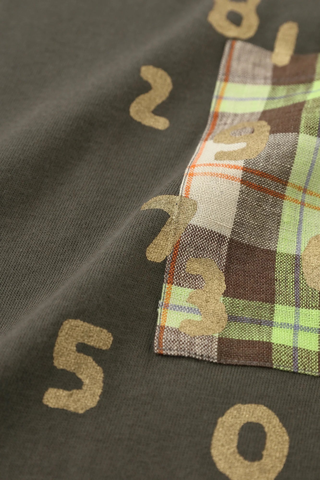 半袖 ポケットTシャツ[5.0]／チャコール昆（こん）