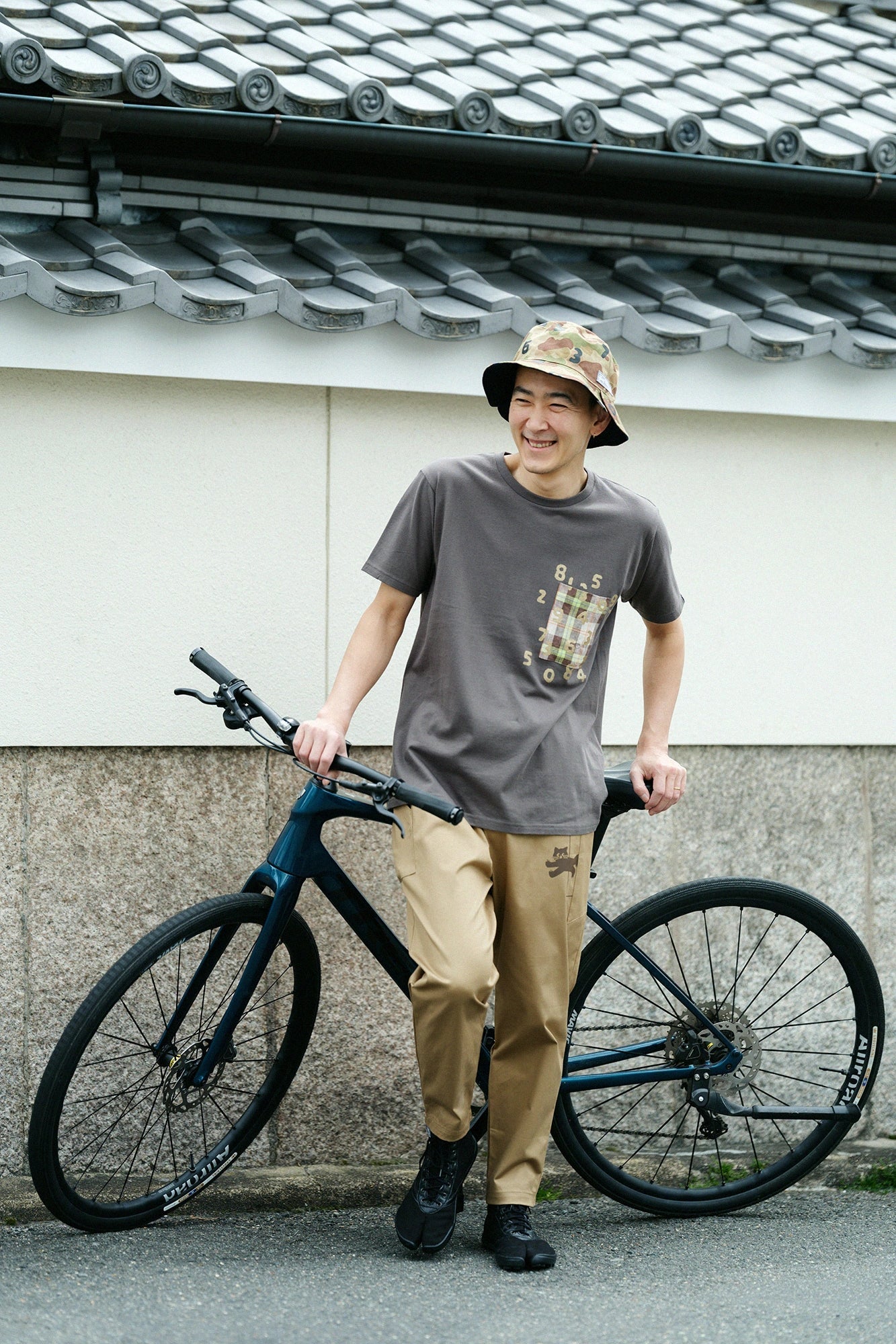 半袖 ポケットTシャツ[5.0]／チャコール昆（こん）